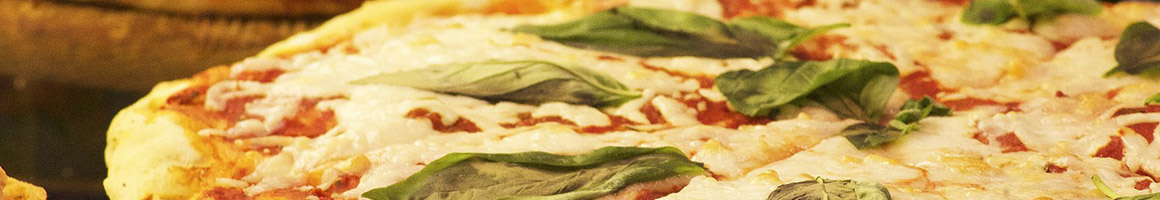 Eating Italian Pizza at Vic's Italian Restaurant restaurant in Bradley Beach, NJ.